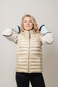 Down Filled Puffer Vest - Light Sandalwood