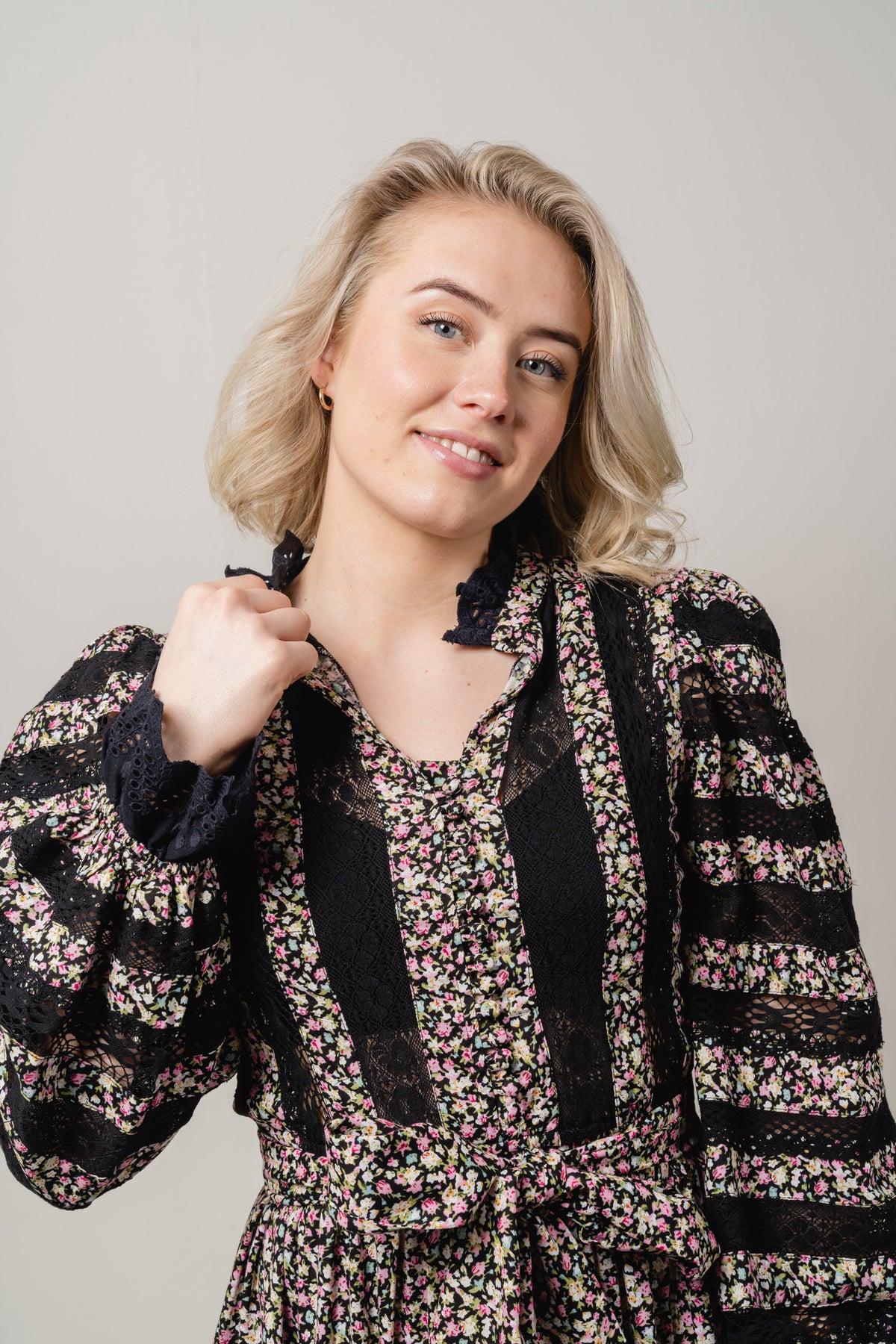 Jessica Dress - Black  Print
