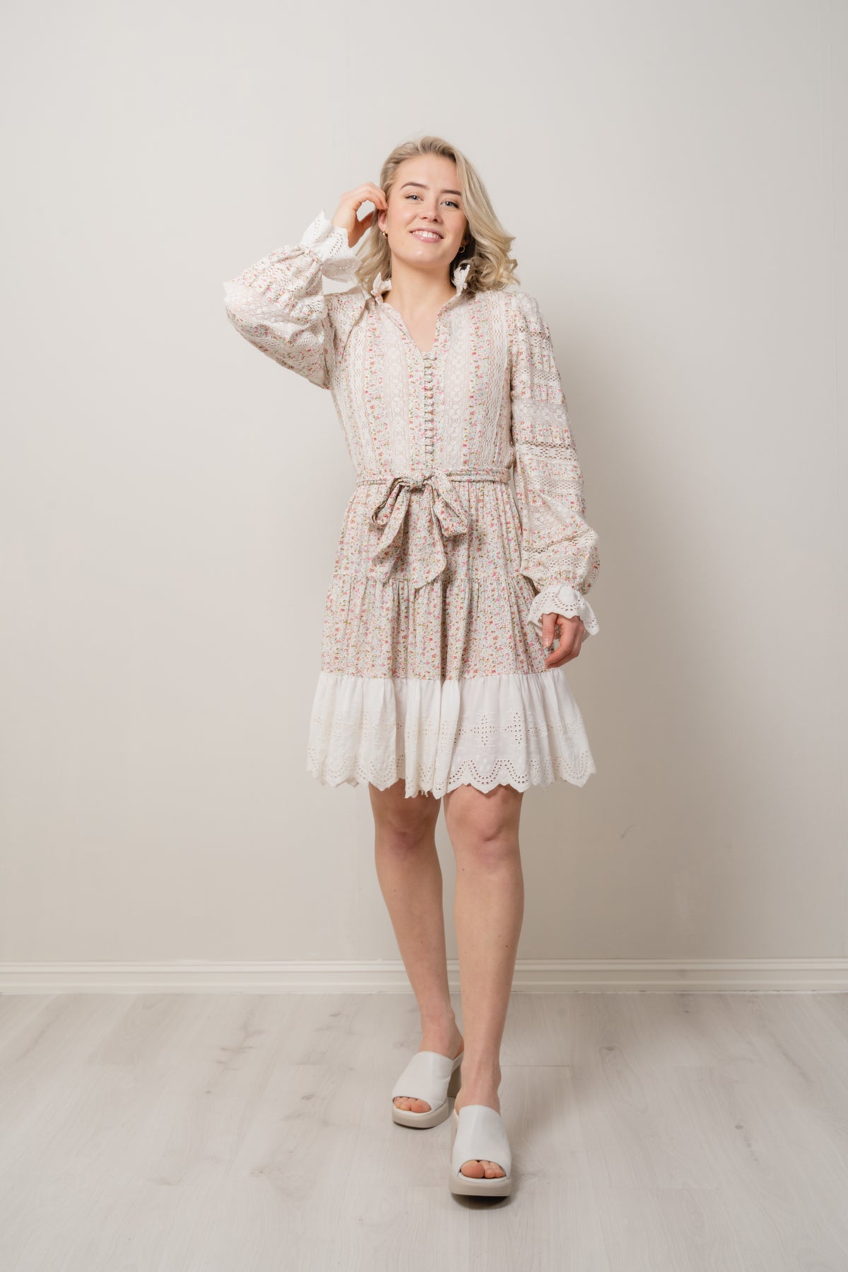 Jessica Dress - White Print