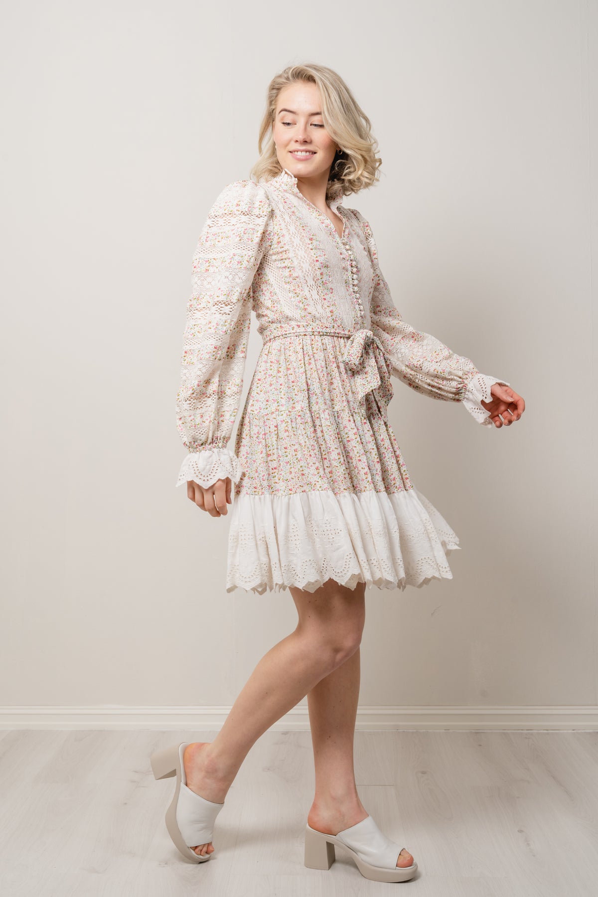 Jessica Dress - White Print