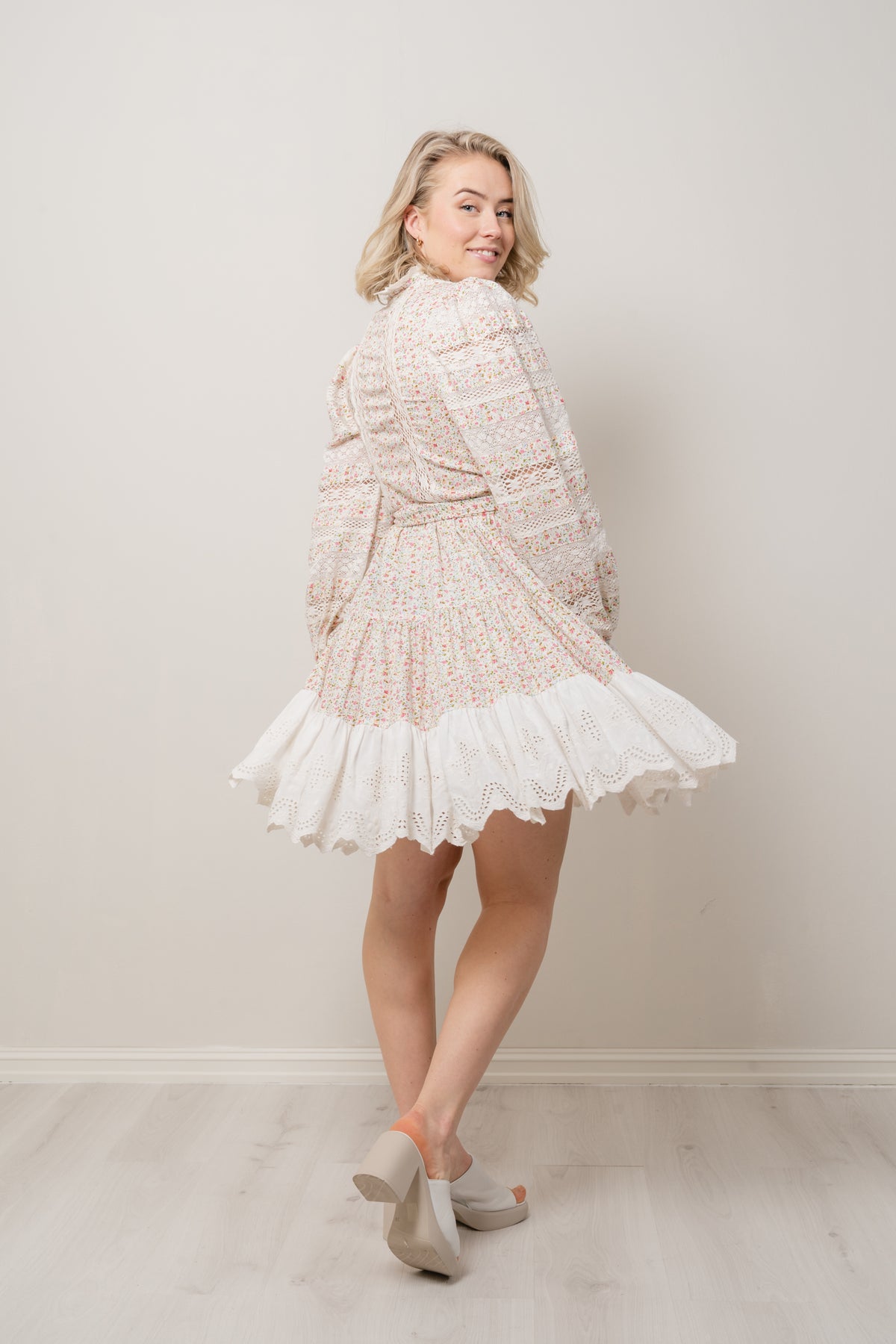 Jessica Dress - White Print