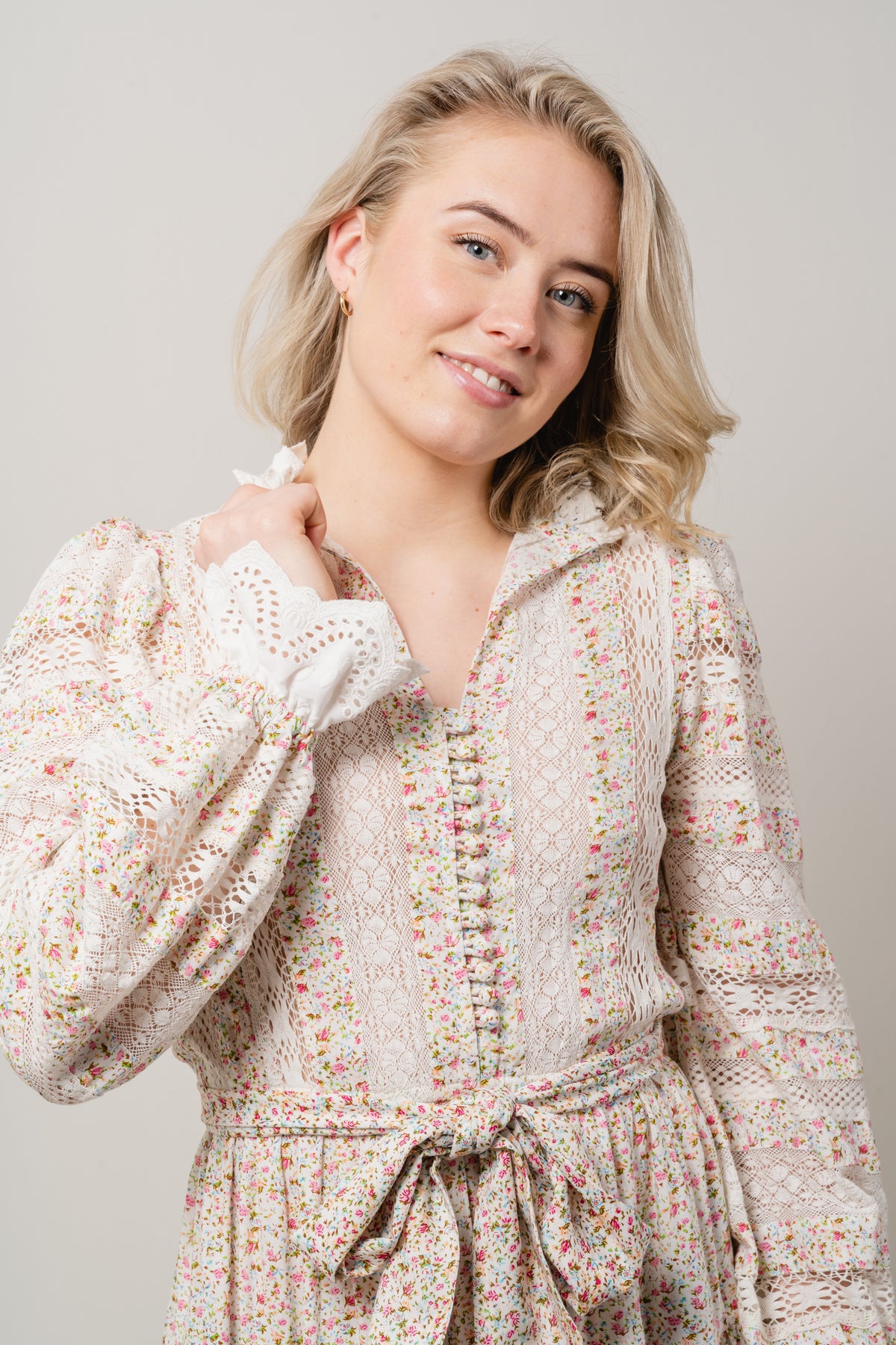 Jessica Dress - White Print