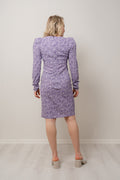 Hawaii Midiklänning - Purple Flower Print