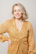 Rattan Dress - Apricot