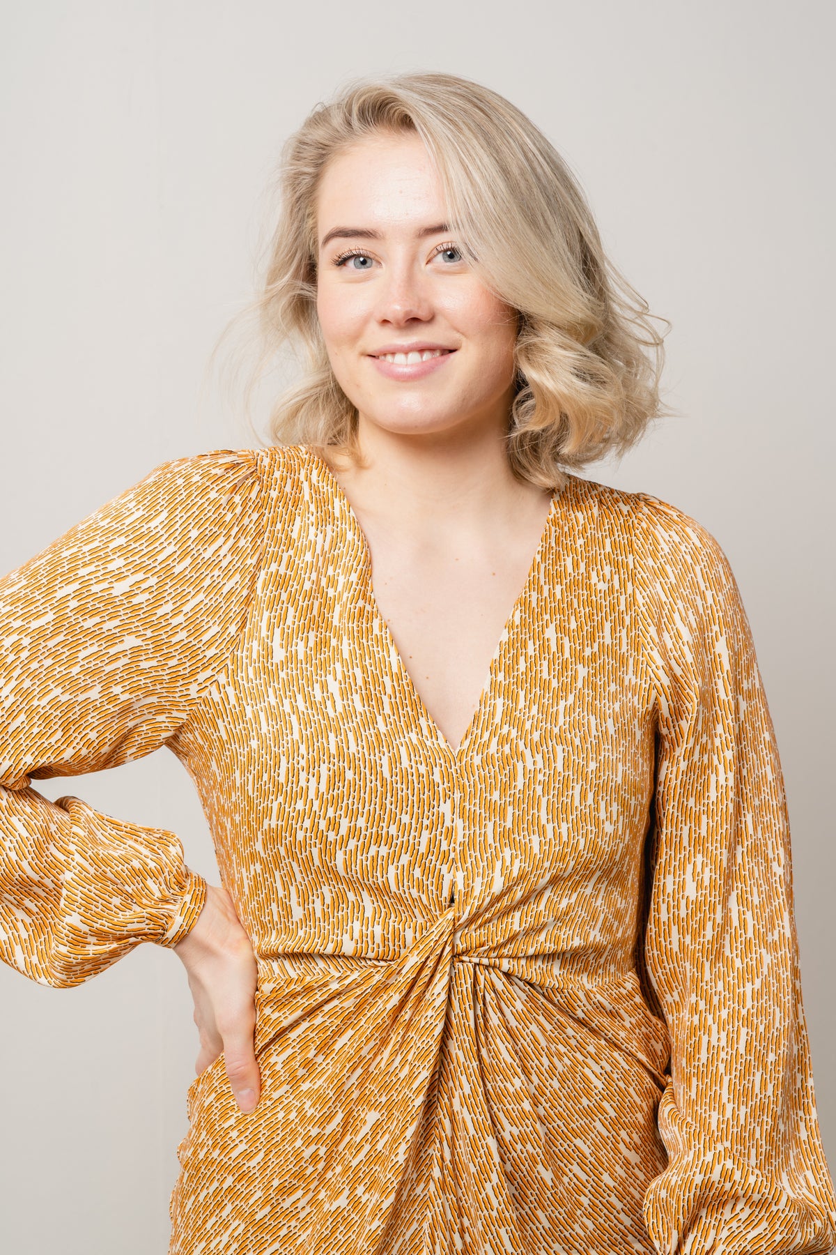 Rattan Dress - Apricot