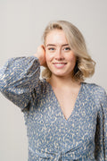 Rattan Dress - Cornflower Blue