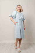 Joanita 3/4-klänning - Blue Stp