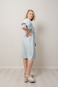 Joanita 3/4-klänning - Blue Stp