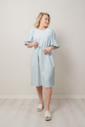 Joanita 3/4-klänning - Blue Stp