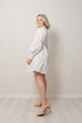 Yaszira LS Shirt Dress - Star White