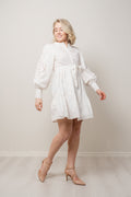 Yaszira LS Shirt Dress - Star White