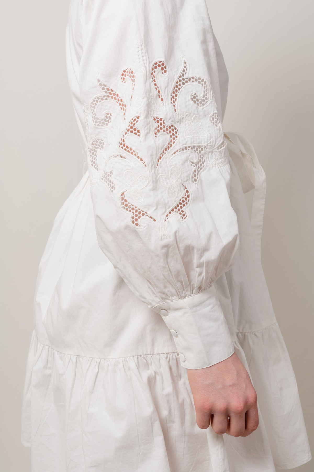 Yaszira LS Shirt Dress - Star White
