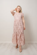 Ruth Lace Dress - Dusty Pink