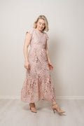 Ruth Lace Dress - Dusty Pink