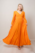 Florissa Dress - Persimmon Orange