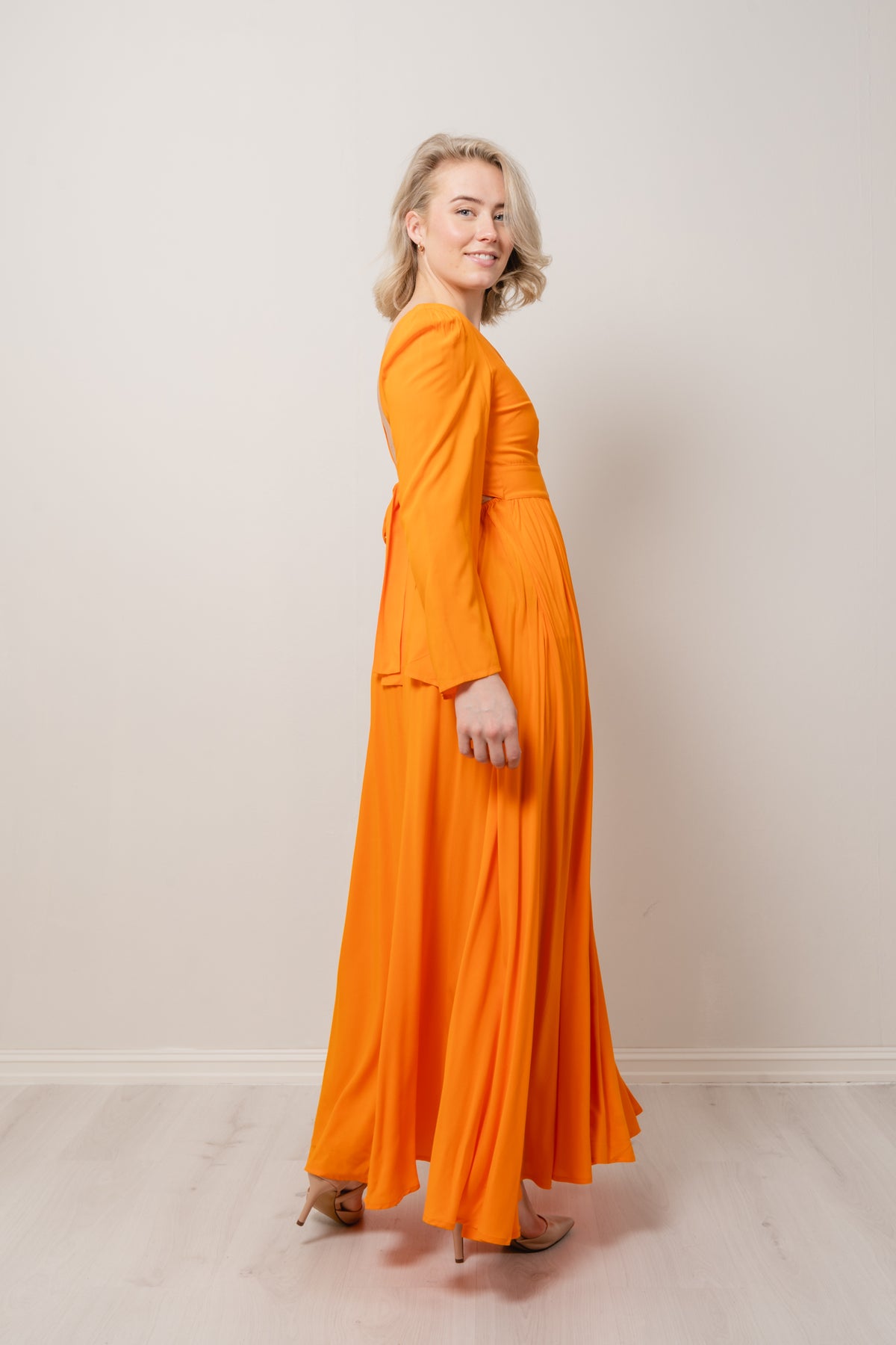Florissa Dress - Persimmon Orange