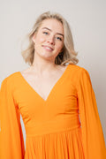 Florissa Dress - Persimmon Orange
