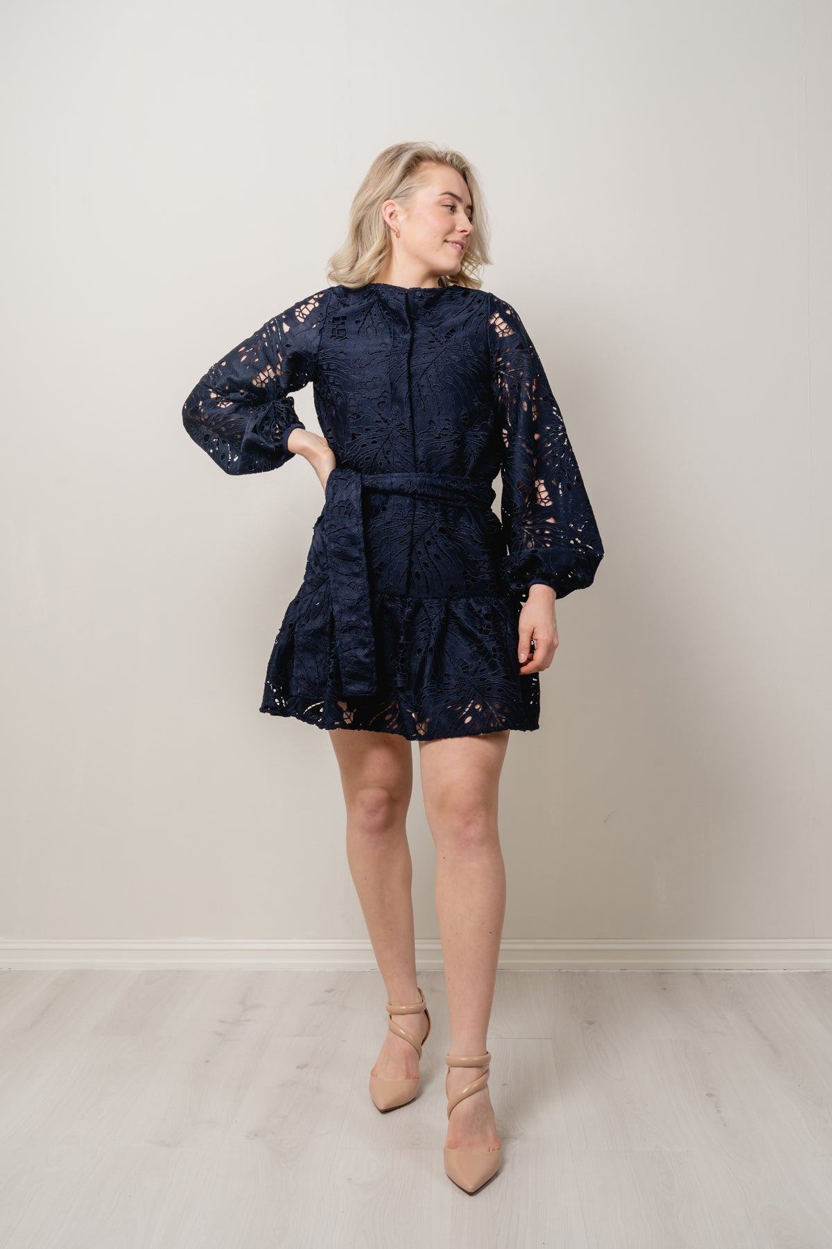 Jordyn Lace Dress - Navy