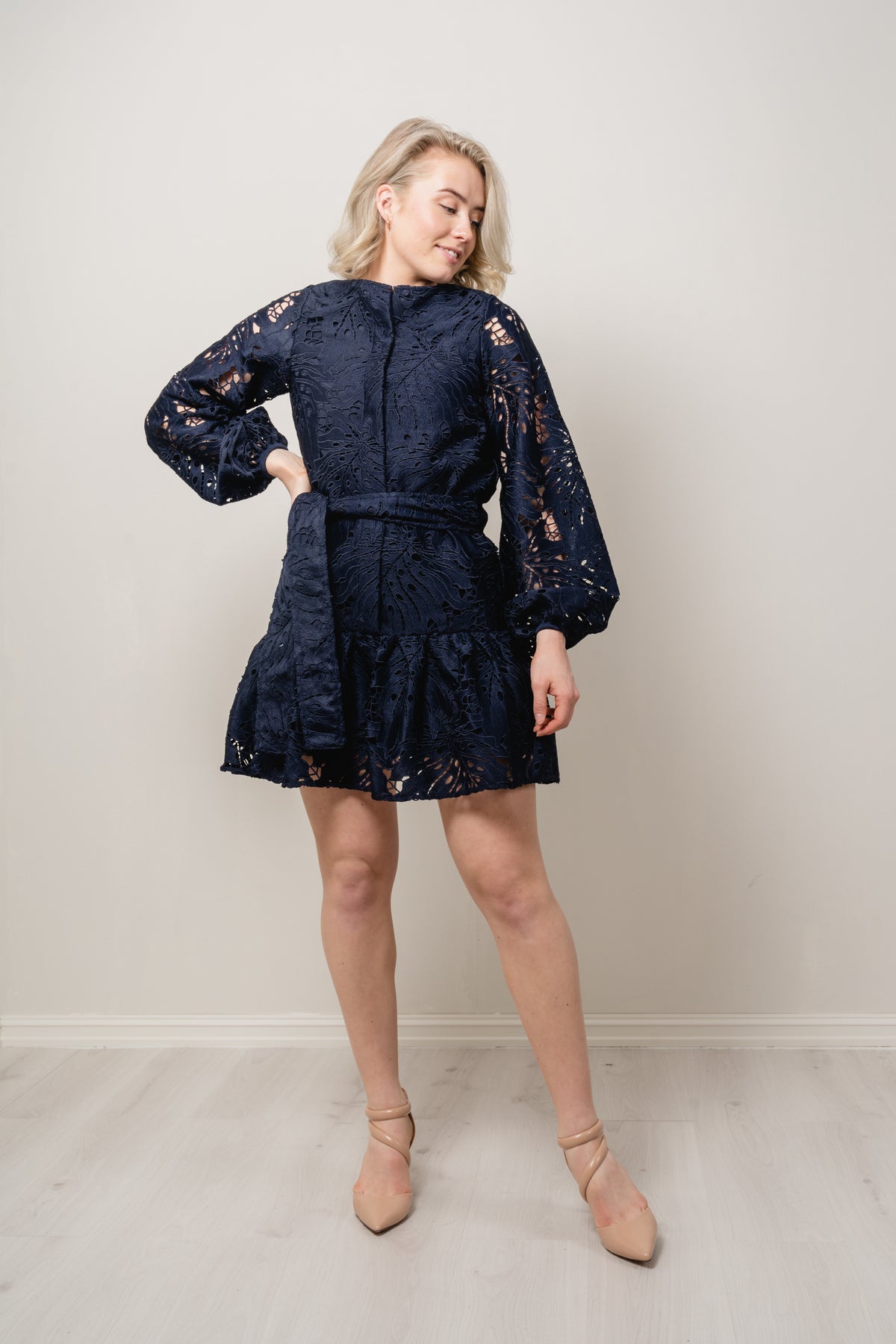 Jordyn Lace Dress - Navy