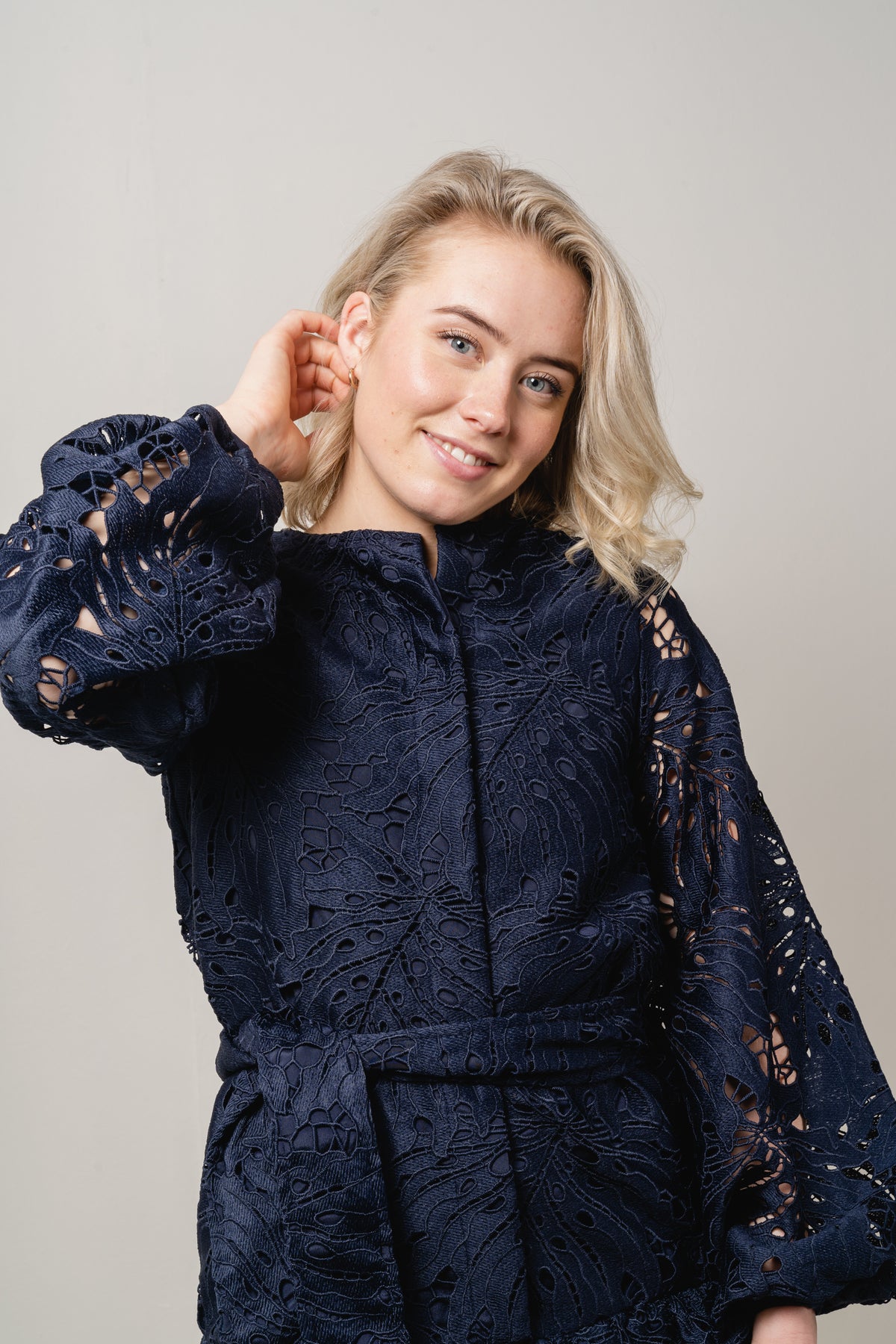 Jordyn Lace Dress - Navy