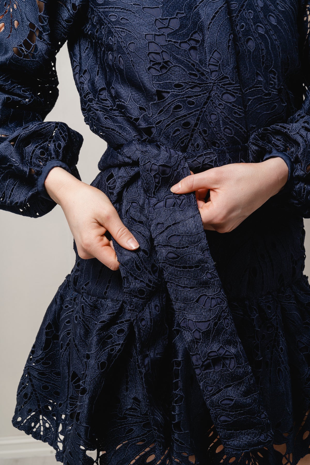 Jordyn Lace Dress - Navy