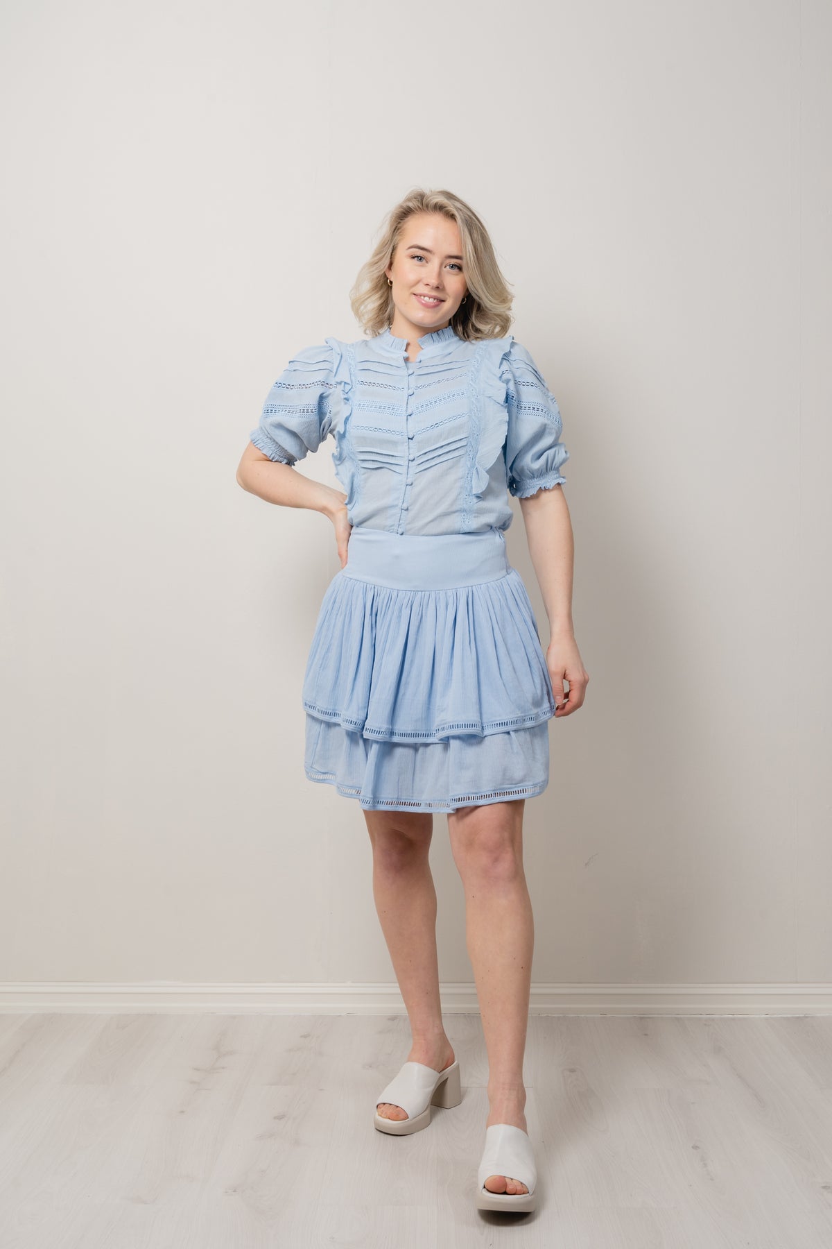 Lori Skirt - Light Blue