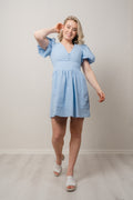 Albertine Dress - Powder Blue