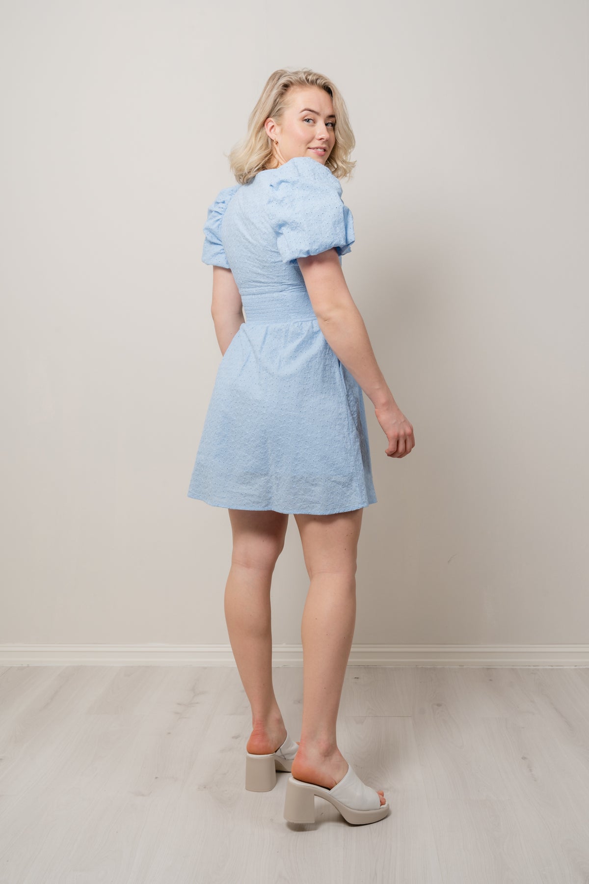 Albertine Dress - Powder Blue