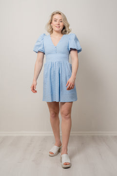 Albertine Dress - Powder Blue