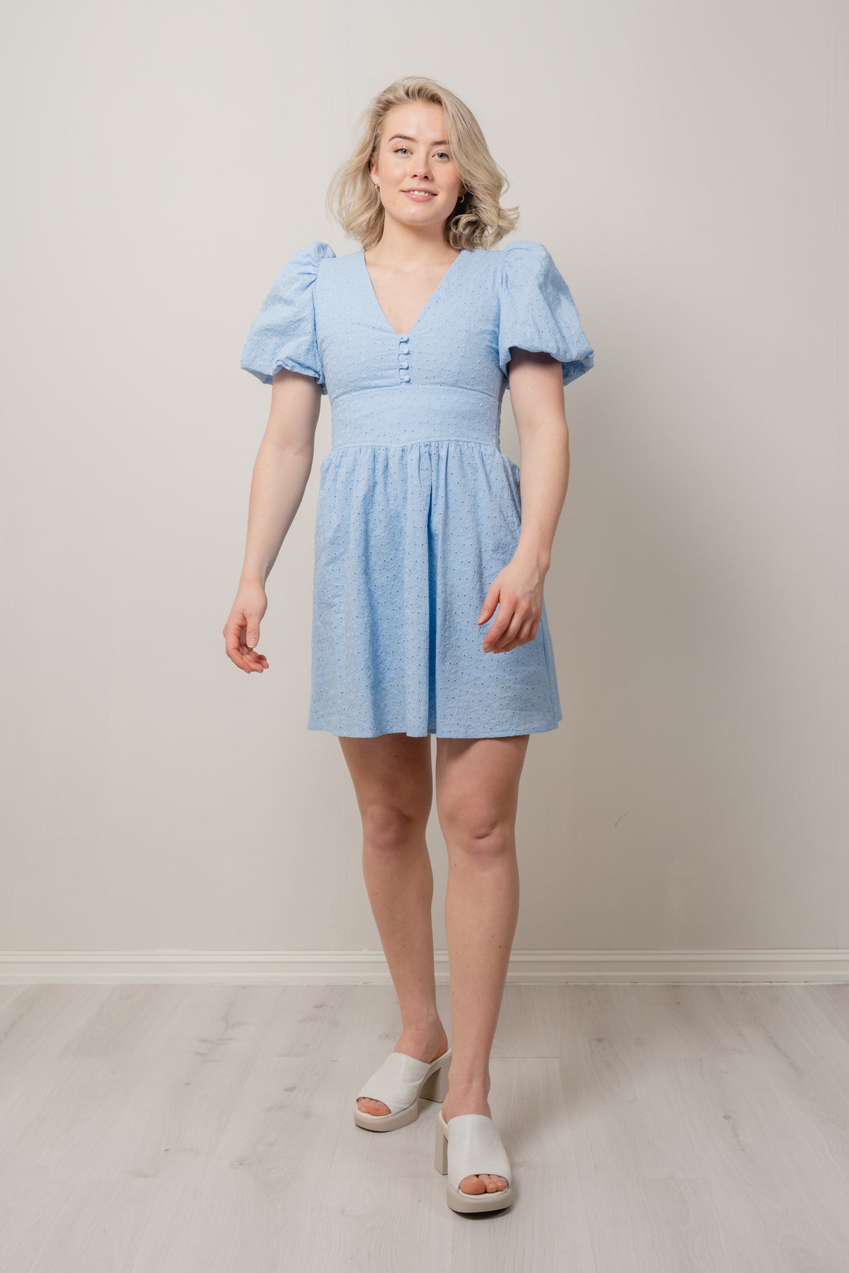 Albertine Dress - Powder Blue