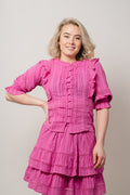 Rebekka Blouse - Super Pink