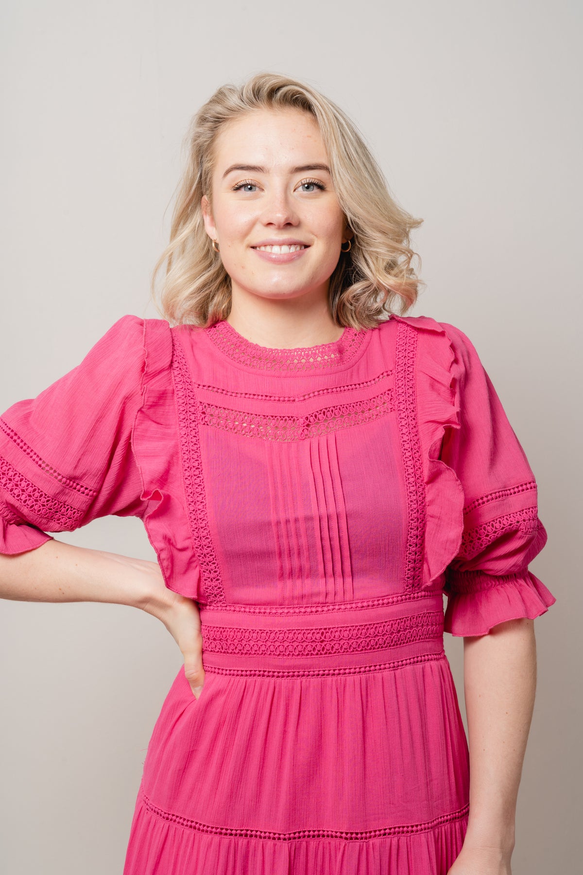 Loisa Dress - Fandango Pink