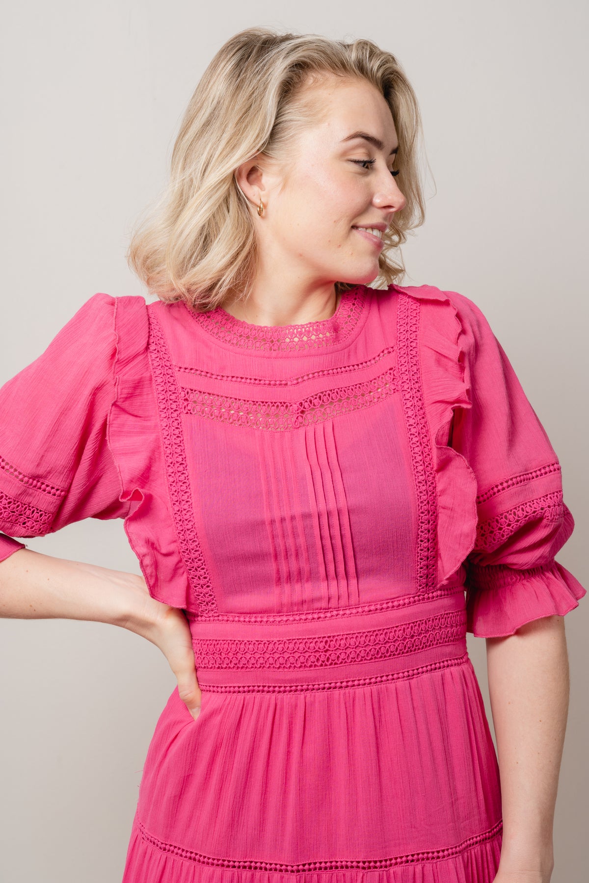 Loisa Dress - Fandango Pink