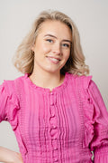 Rebekka Blouse - Super Pink