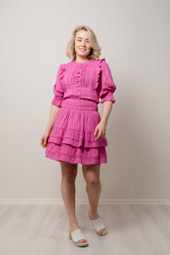 Rebekka Blouse - Super Pink
