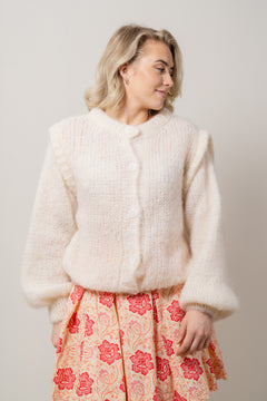 Olly Cardigan - White