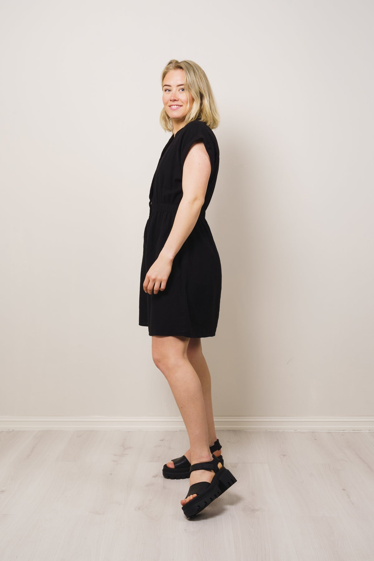 Karima Ginia Ss Shirt Dress - Black