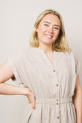 Karima Ginia Ss Shirt Dress - Sand