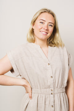 Karima Ginia Ss Shirt Dress - Sand