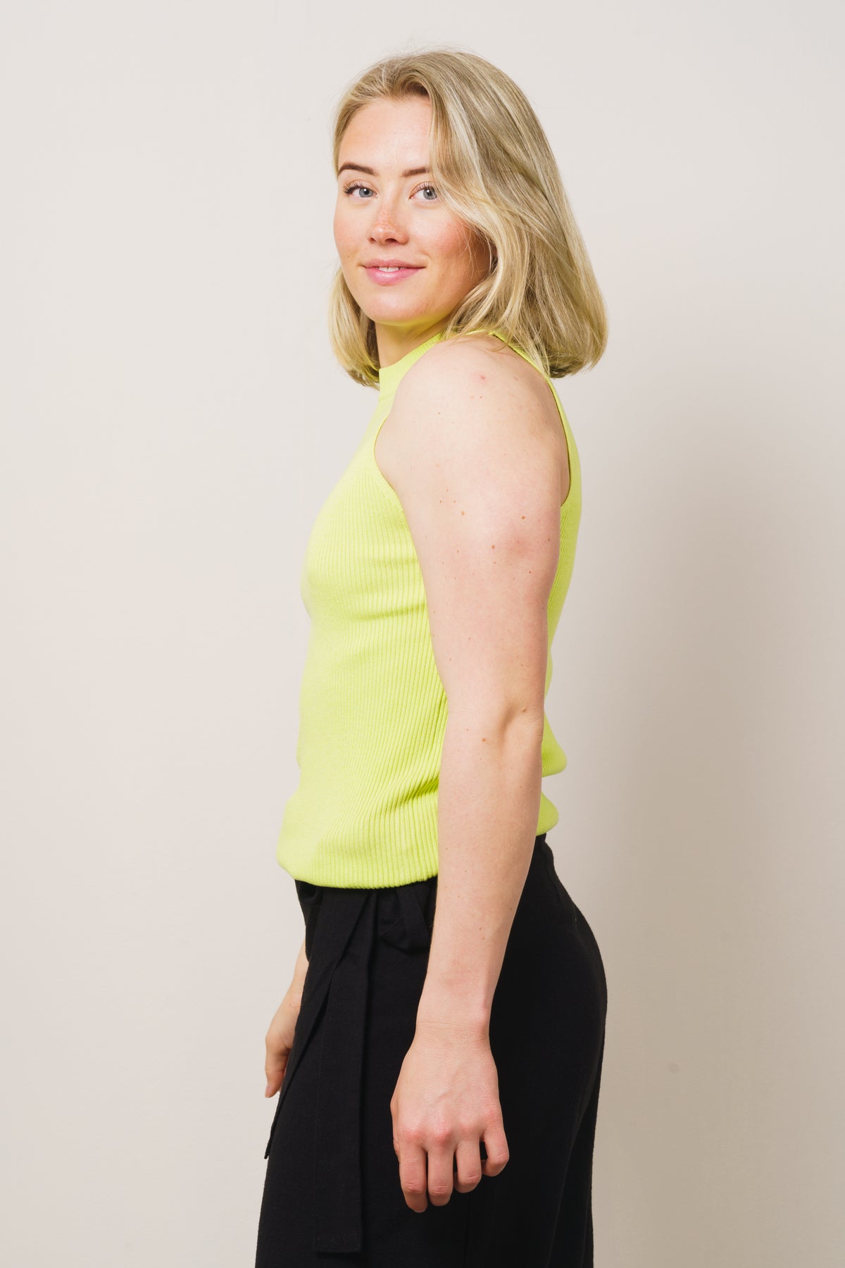 Solina SL Knit Top B - Sharp Green