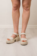 Everleigh Ankle Strap - Natural Nubuck