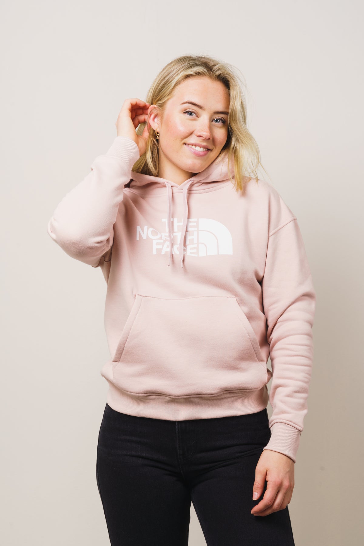 Light Drew Peak Hoodie - Pink Moss