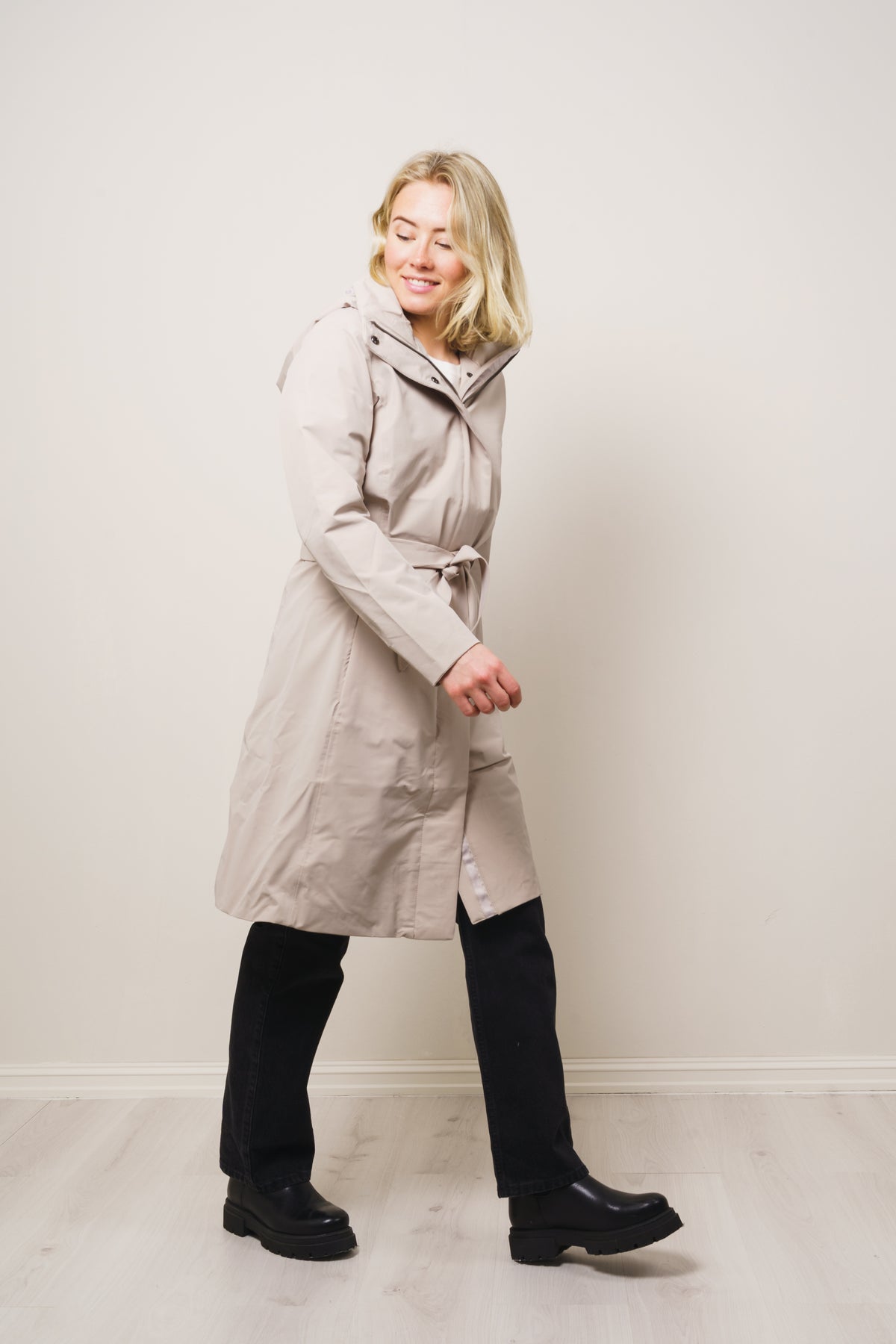 Chelsea Coat - Concrete Beige