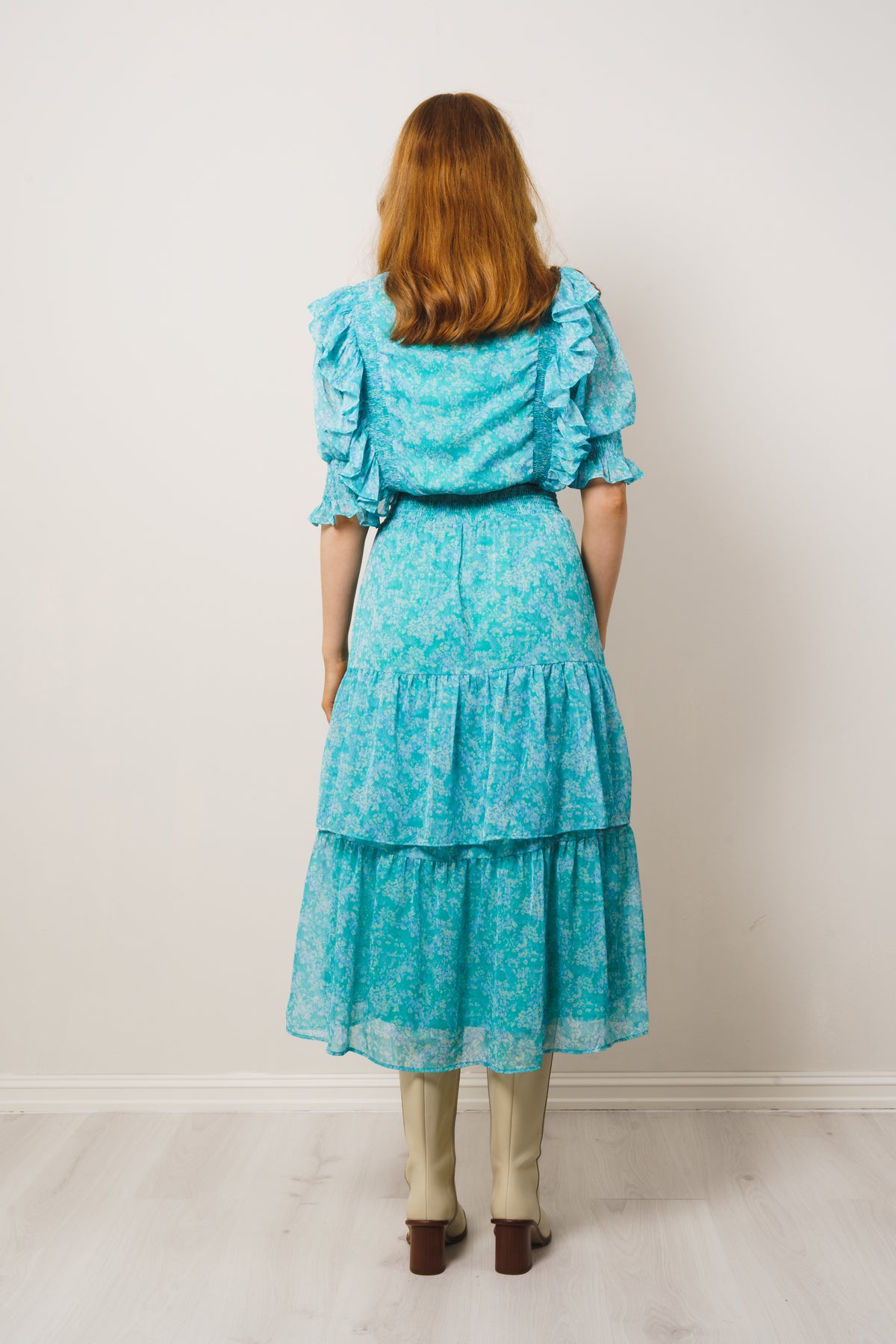 Frøya Long Dress - Azur