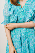 Frøya Long Dress - Azur