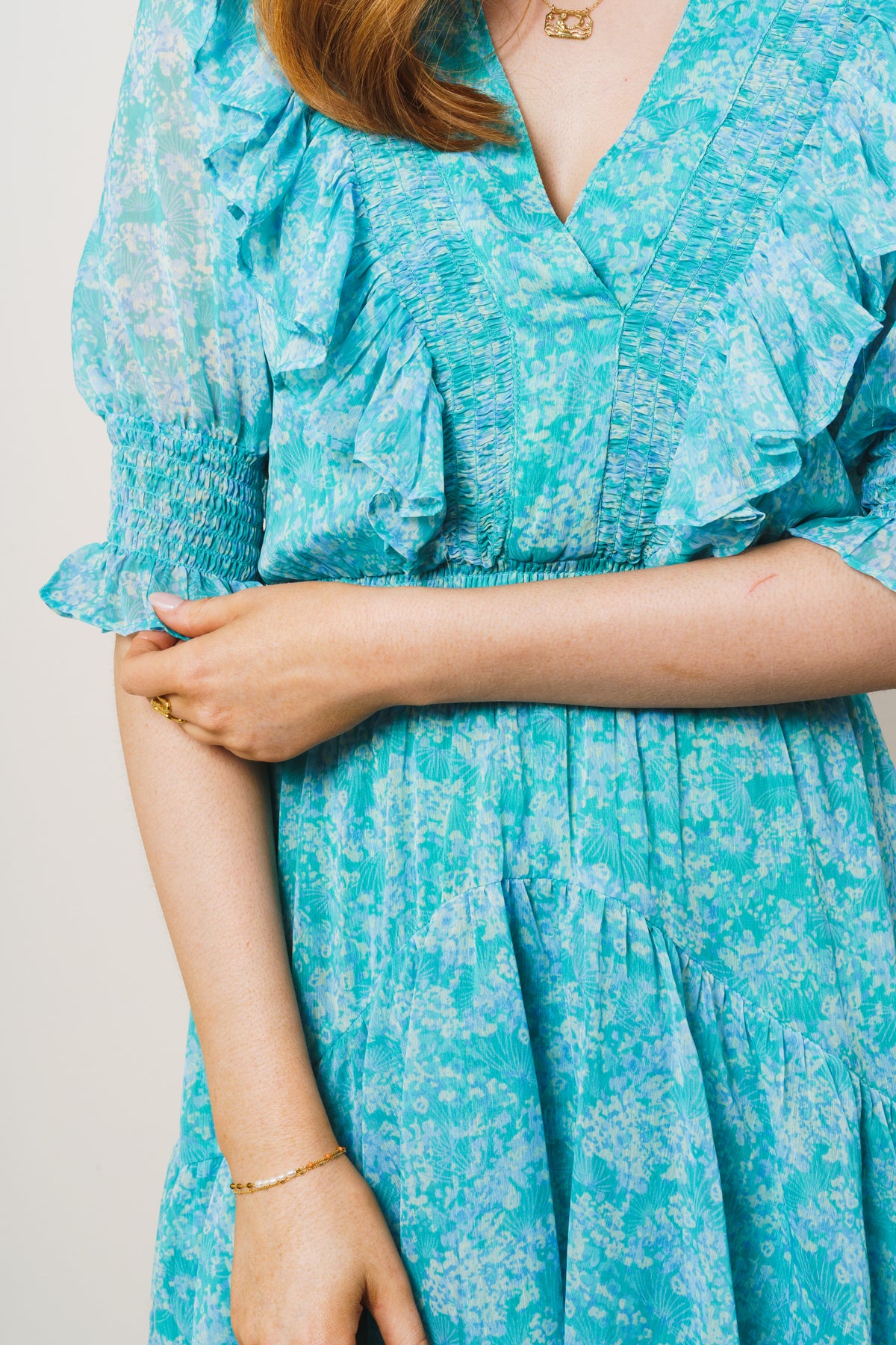 Frøya Long Dress - Azur