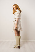 Valkyrie Broderie Anglaise Dress - Off White/Sand
