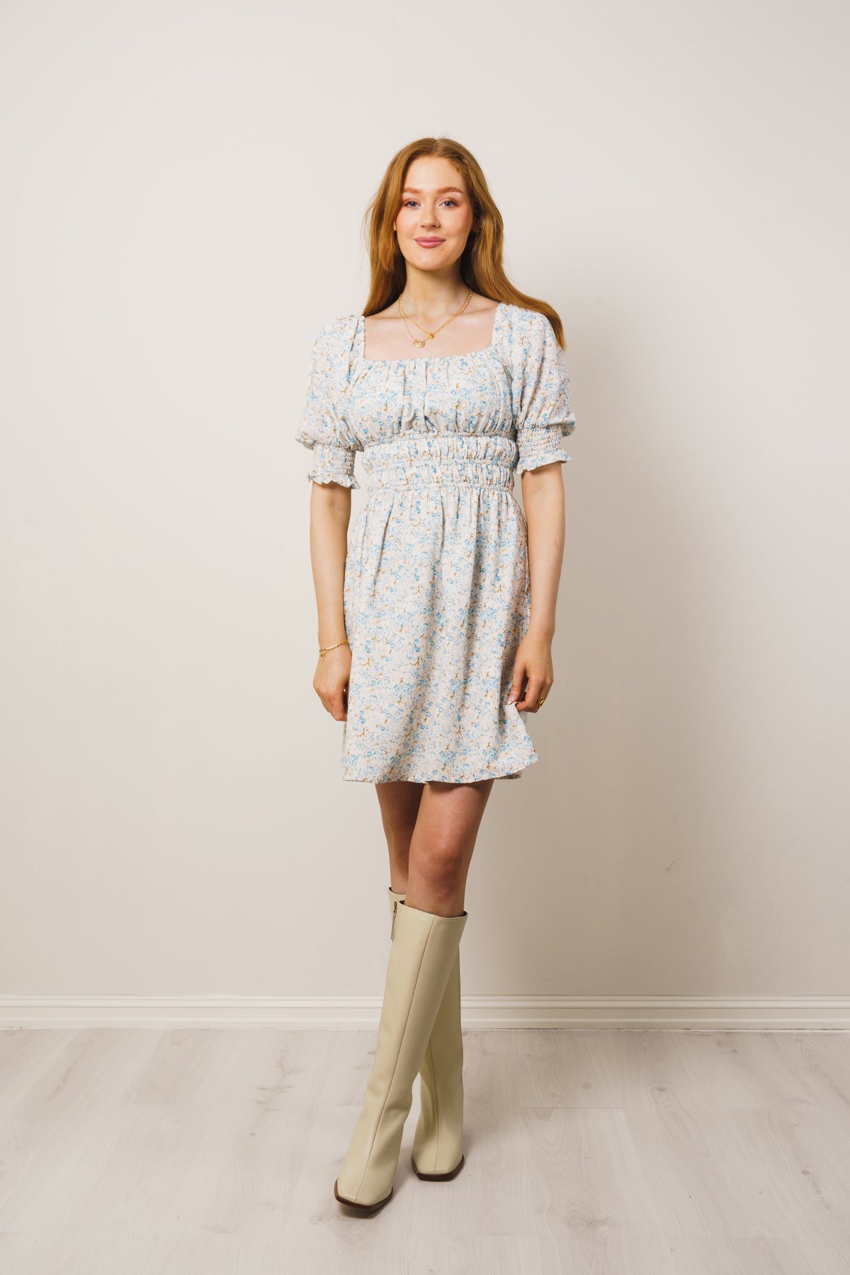 Veslemøy Linen Dress - Sky Blue