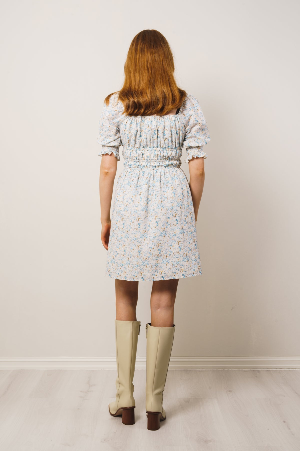 Veslemøy Linen Dress - Sky Blue