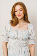 Veslemøy Linen Dress - Sky Blue